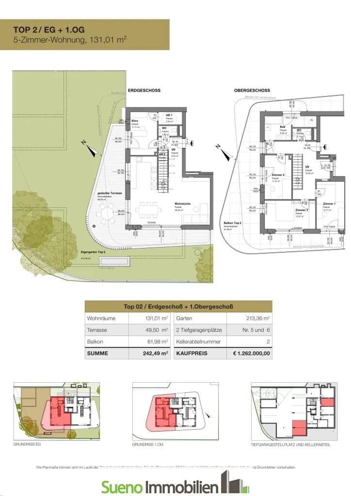5-Zimmer-Wohnung kaufen in Linz – 131 m², € 1.262.000 – Bild 4 von 4