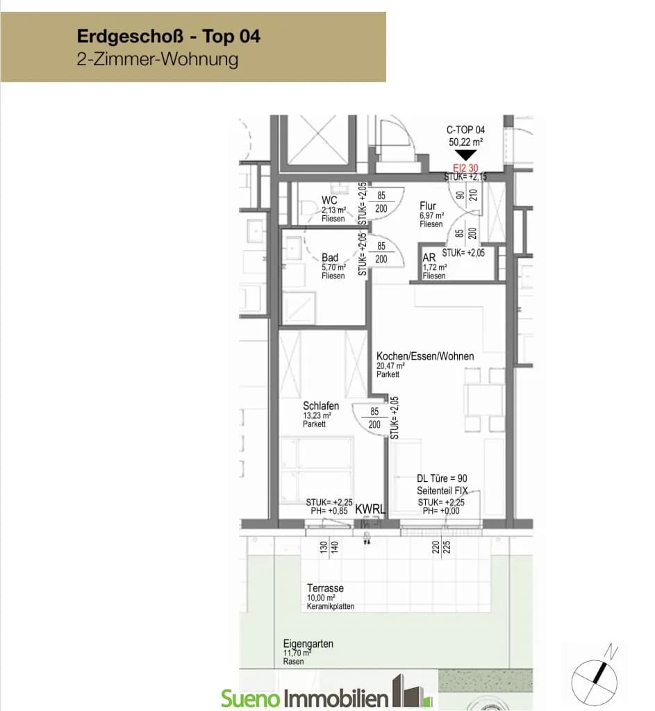Wohnung kaufen in Linz Land – 50,21 m², € 263.000 – Bild 9 von 11