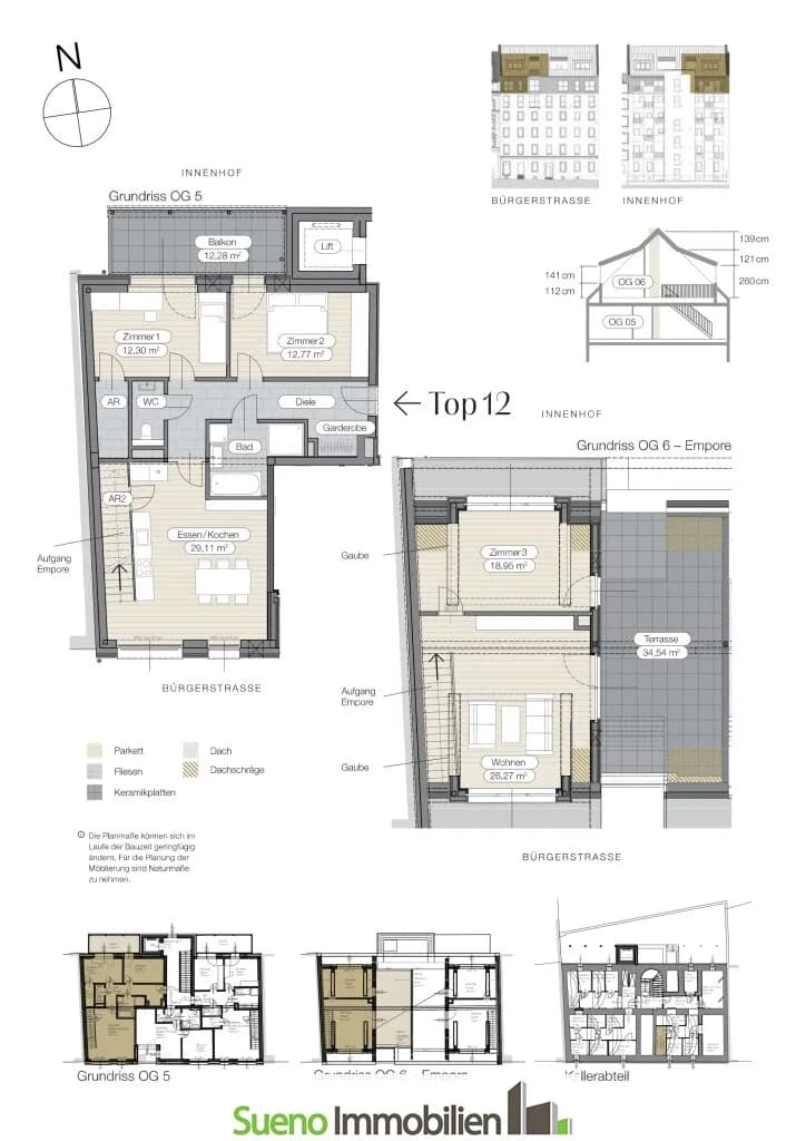 5-Zimmer-Wohnung kaufen in Linz – 121,3 m², € 877.400 – Bild 9 von 11