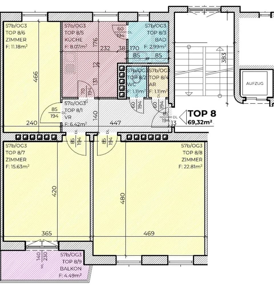 4-Zimmer-Wohnung kaufen in Graz – 69,32 m², € 139.900 – Bild 14 von 14