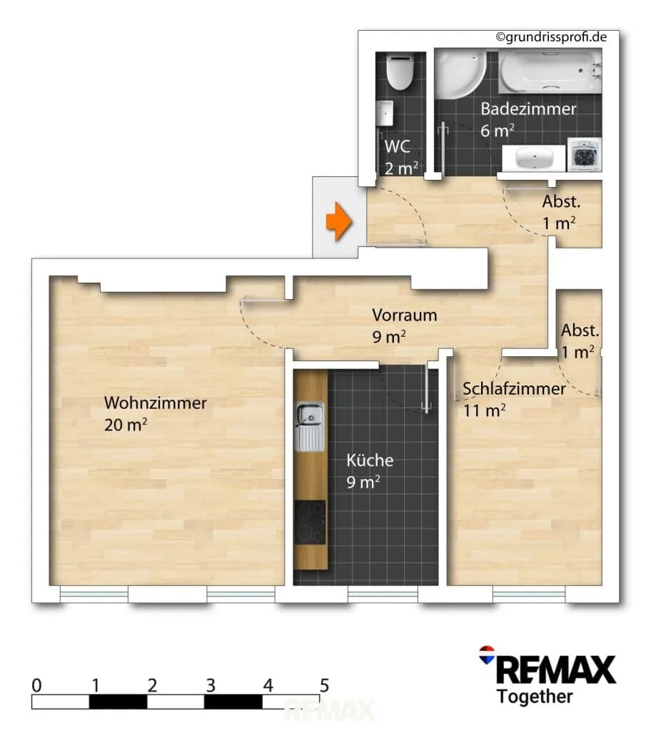 2-Zimmer-Wohnung kaufen in Wien – 58,75 m², € 259.600 – Bild 20 von 21