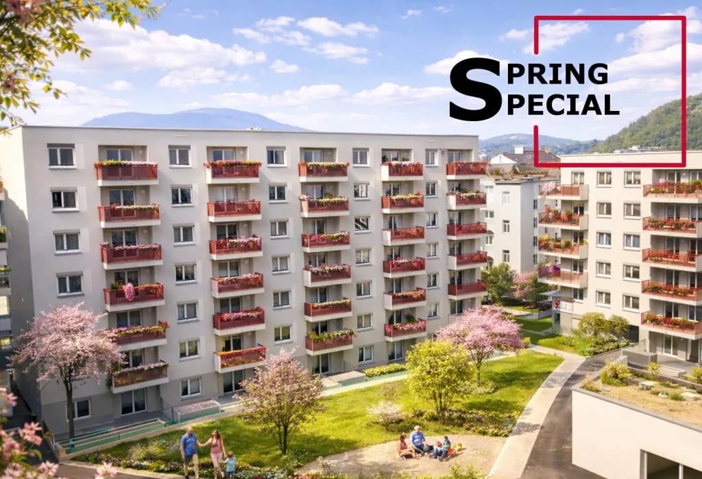 2-Zimmer-Wohnung mieten in Graz – 51,76 m², € 616 – Bild 1 von 4