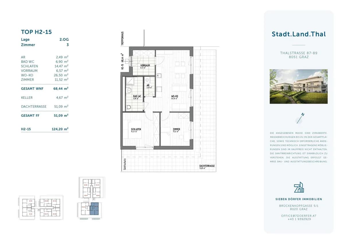 3-Zimmer-Wohnung mieten in Graz – 68,44 m², € 1.198 – Bild 21 von 21