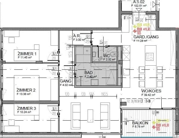 4-Zimmer-Wohnung mieten in Schwaz – 98 m², € 2.066 – Bild 11 von 12