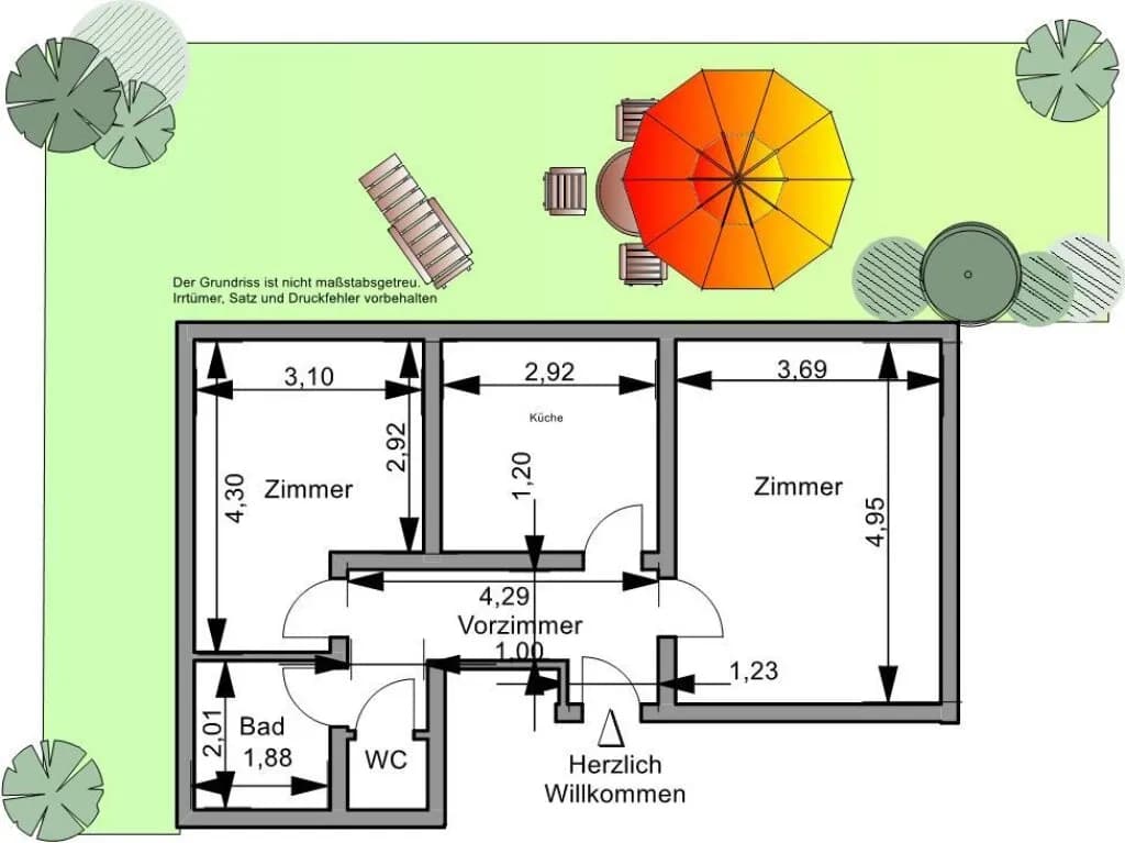 2-Zimmer-Wohnung mieten in Gmunden – 52 m², € 676 – Bild 11 von 11