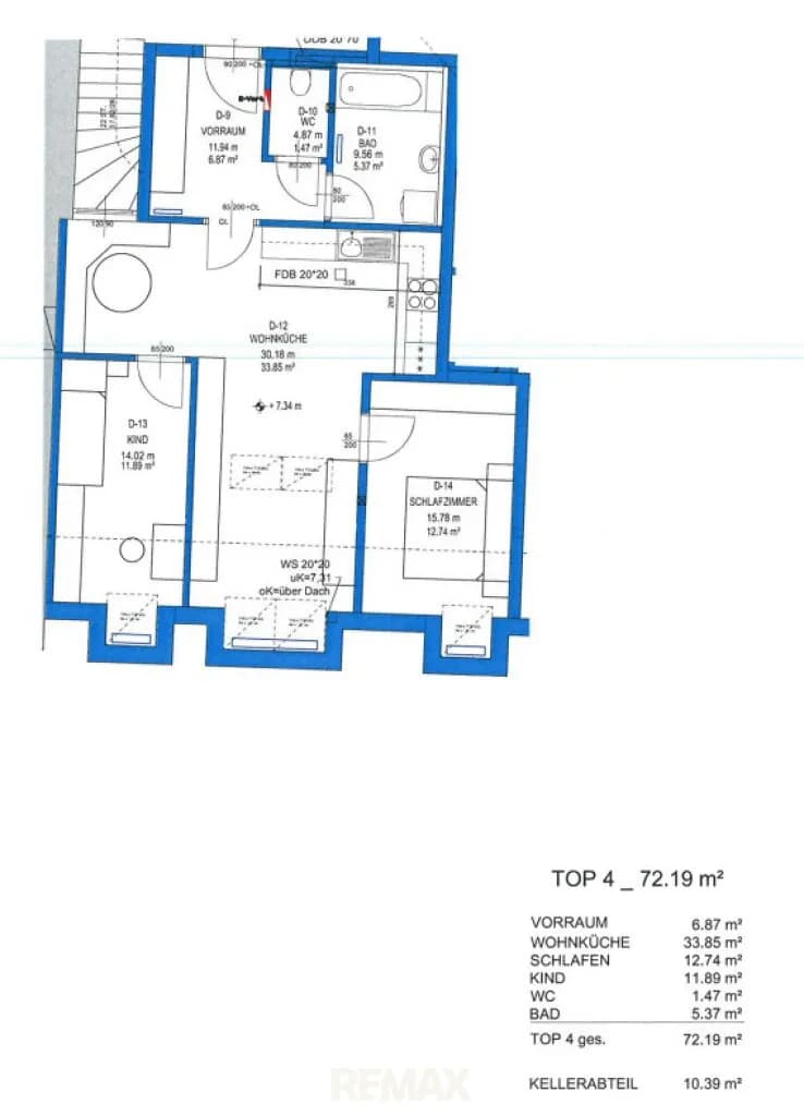 3-Zimmer-Wohnung mieten in Murtal – 72 m², € 647 – Bild 9 von 9