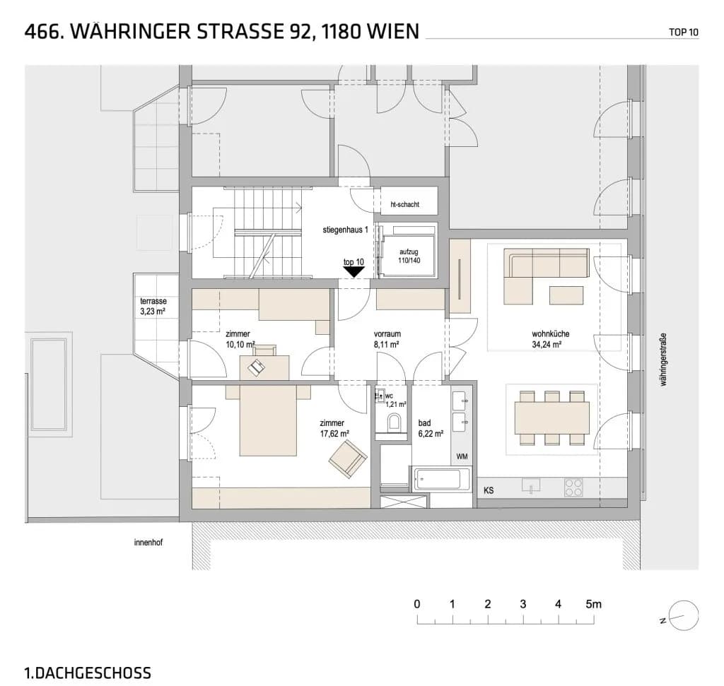 3-Zimmer-Wohnung mieten in Wien – 77,5 m², € 1.644 – Bild 14 von 14