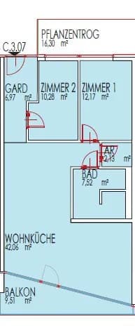 3-Zimmer-Wohnung mieten in Schwaz – 77 m², € 1.622 – Bild 15 von 15