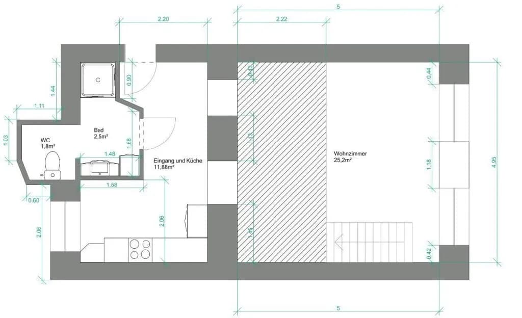 1-Zimmer-Wohnung kaufen in Wien – 40,68 m², € 279.000 – Bild 11 von 12