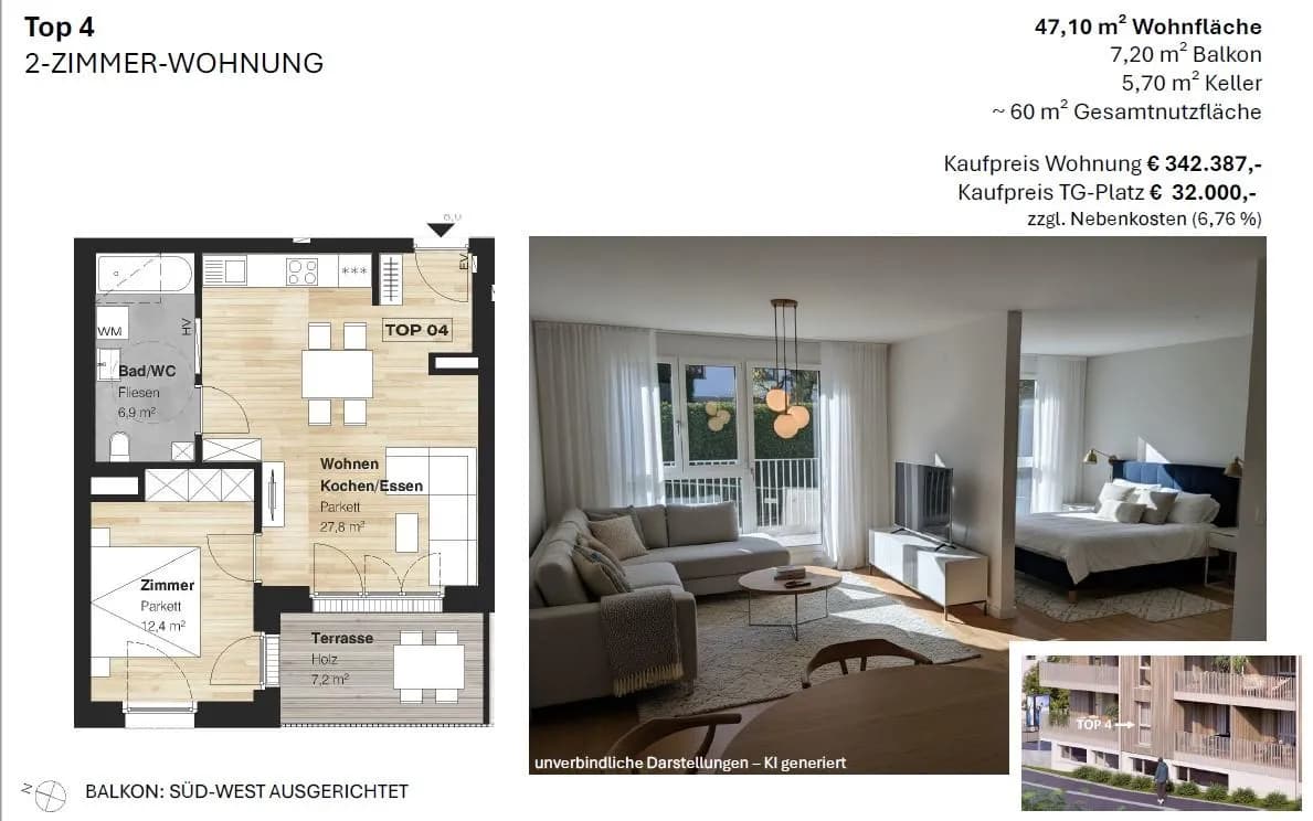 Wohnung kaufen in Schwaz – 47 m² – Bild 14 von 21