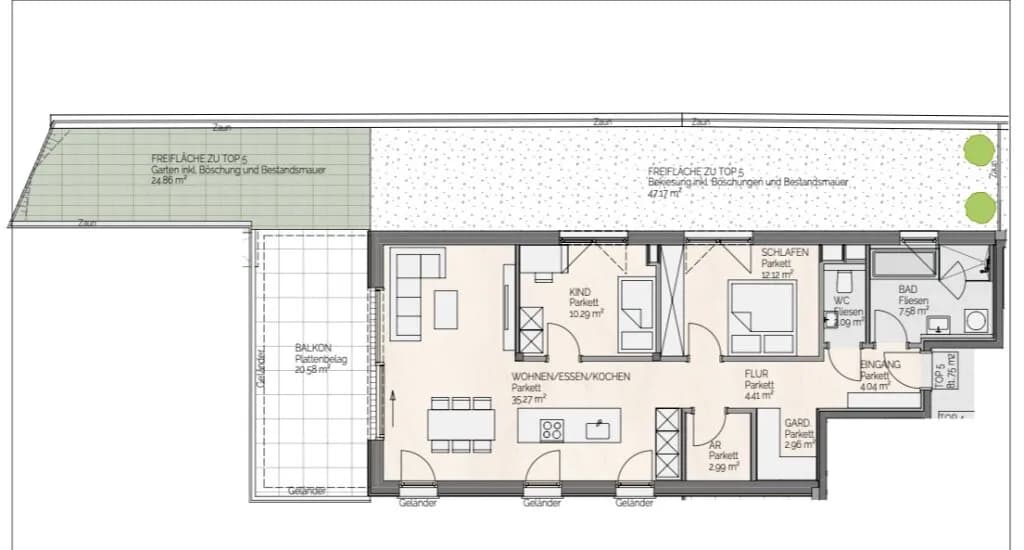 3-Zimmer-Wohnung kaufen in Gmunden – 81,75 m², € 681.000 – Bild 12 von 12
