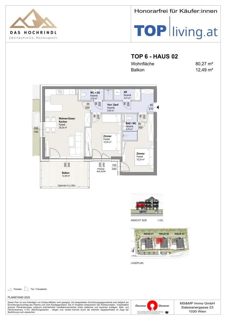 3-Zimmer-Wohnung kaufen in Feldkirchen – 80,27 m², € 553.162 – Bild 9 von 9