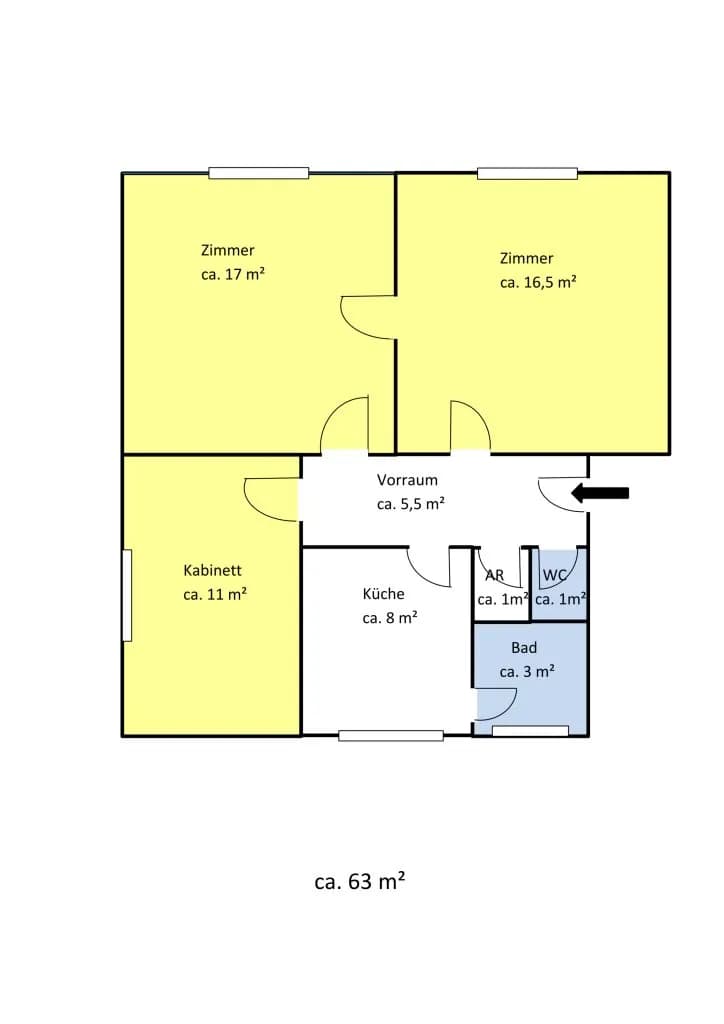 3-Zimmer-Wohnung kaufen in Waidhofen an der Ybbs – 63 m², € 119.000 – Bild 10 von 10