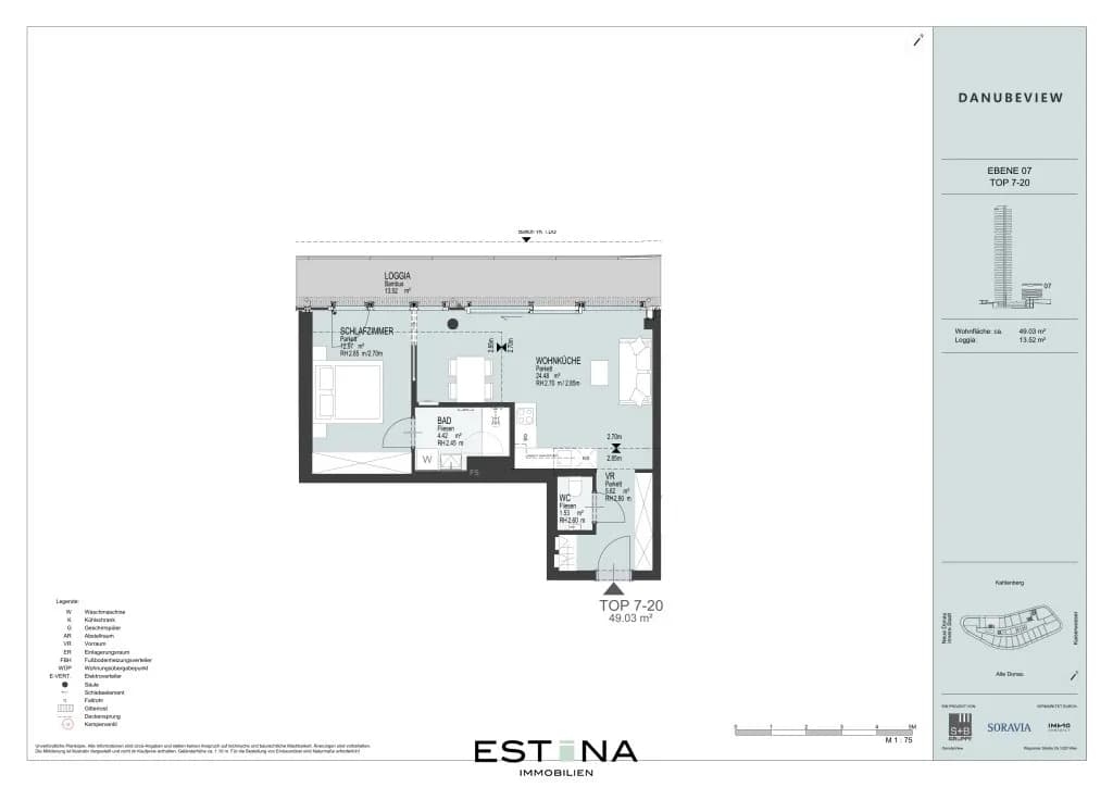 2-Zimmer-Wohnung mieten in Wien – 49,03 m², € 1.399 – Bild 10 von 10