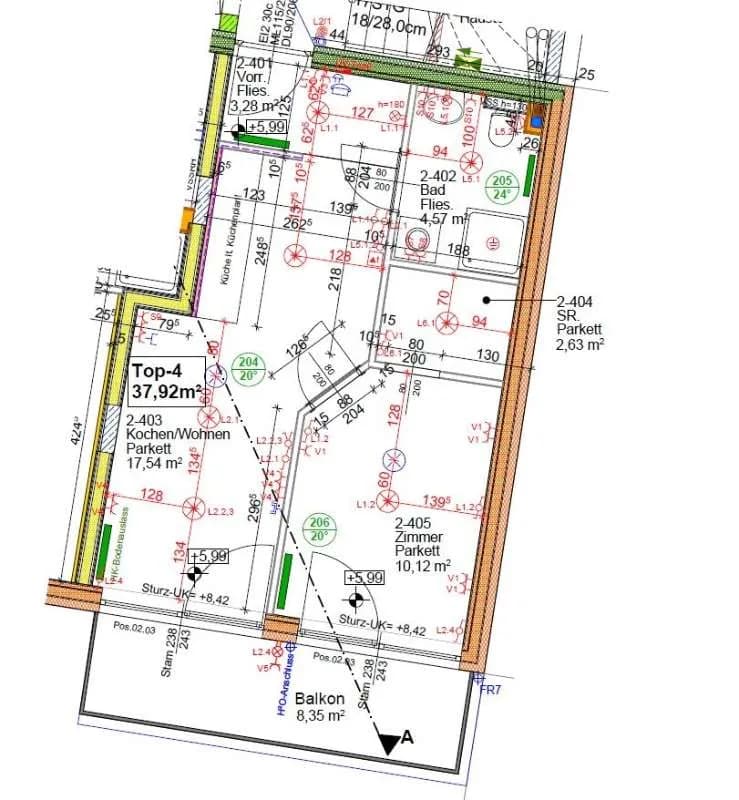 2-Zimmer-Wohnung mieten in Graz – 38 m², € 693 – Bild 3 von 14