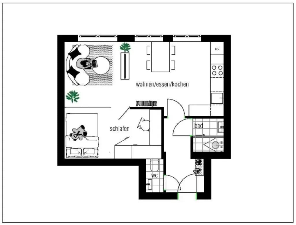 2-Zimmer-Wohnung kaufen in Graz – 40 m², € 135.000 – Bild 19 von 19
