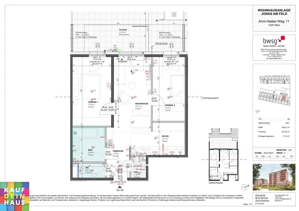3-Zimmer-Wohnung kaufen in Wien – 59,61 m², € 340.000 – Bild 24 von 35