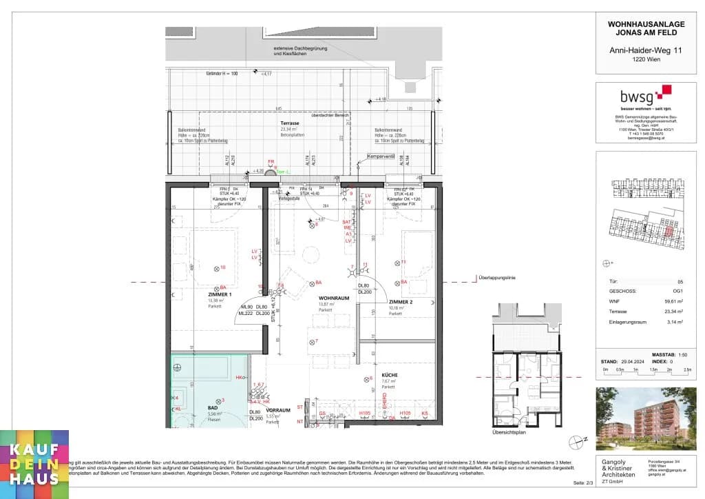 3-Zimmer-Wohnung kaufen in Wien – 59,61 m², € 340.000 – Bild 25 von 35