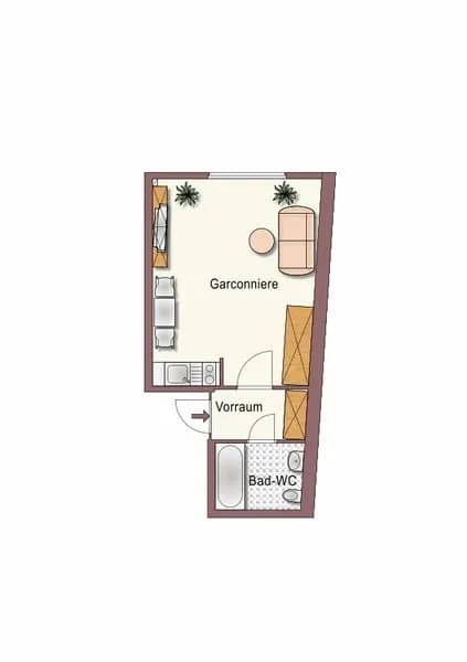 Wohnung mieten in Graz – 23,29 m², € 422 – Bild 6 von 6