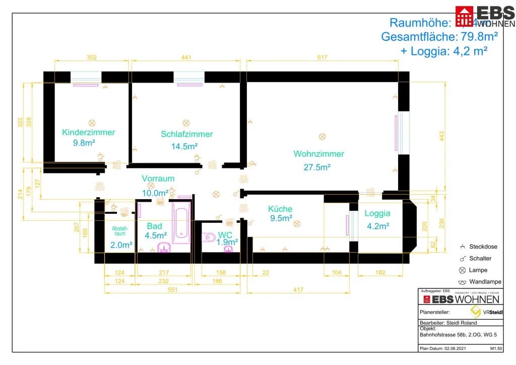 3-Zimmer-Wohnung mieten in Schärding – 84,03 m², € 534 – Bild 23 von 23