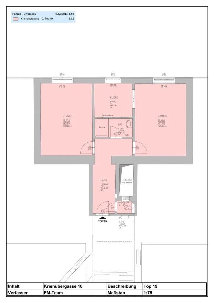 2-Zimmer-Wohnung mieten in Wien – 62,2 m², € 1.026 – Bild 8 von 8
