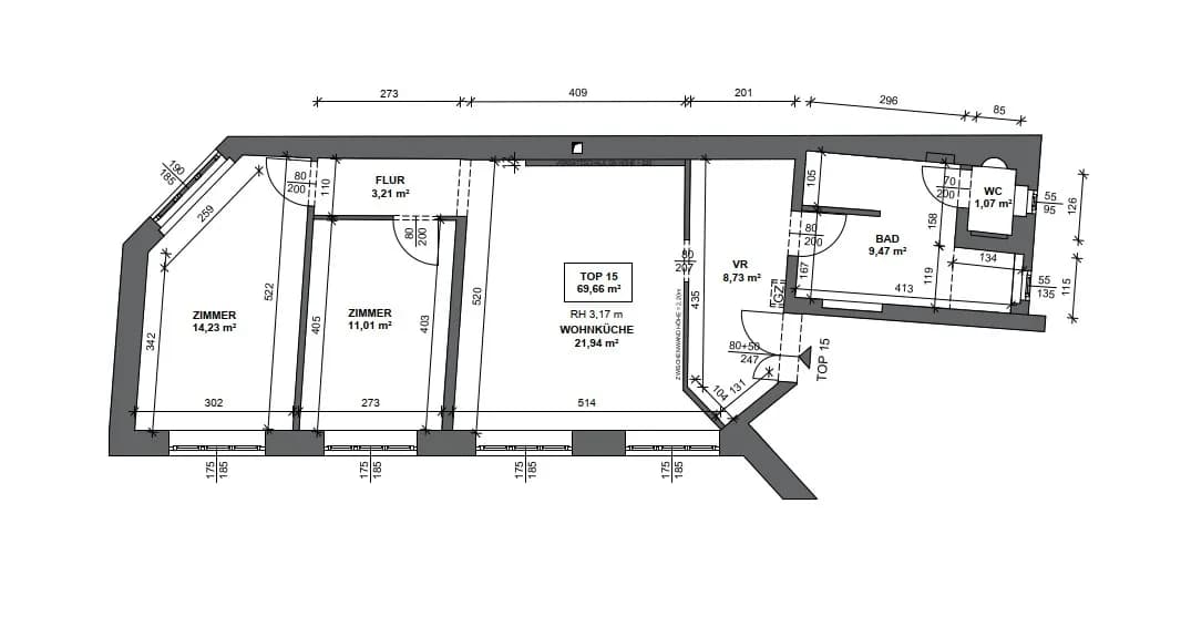 3-Zimmer-Wohnung kaufen in Wien – 69,66 m², € 549.000 – Bild 14 von 14