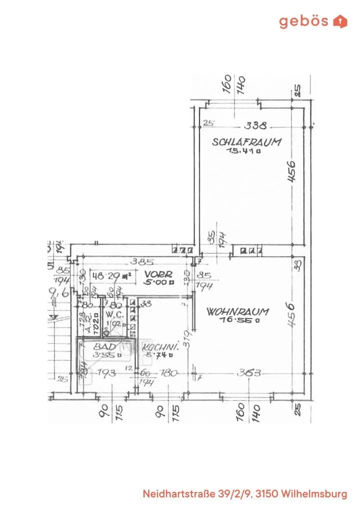 2-Zimmer-Wohnung mieten in Sankt Pölten Land – 48,34 m², € 390 – Bild 8 von 8