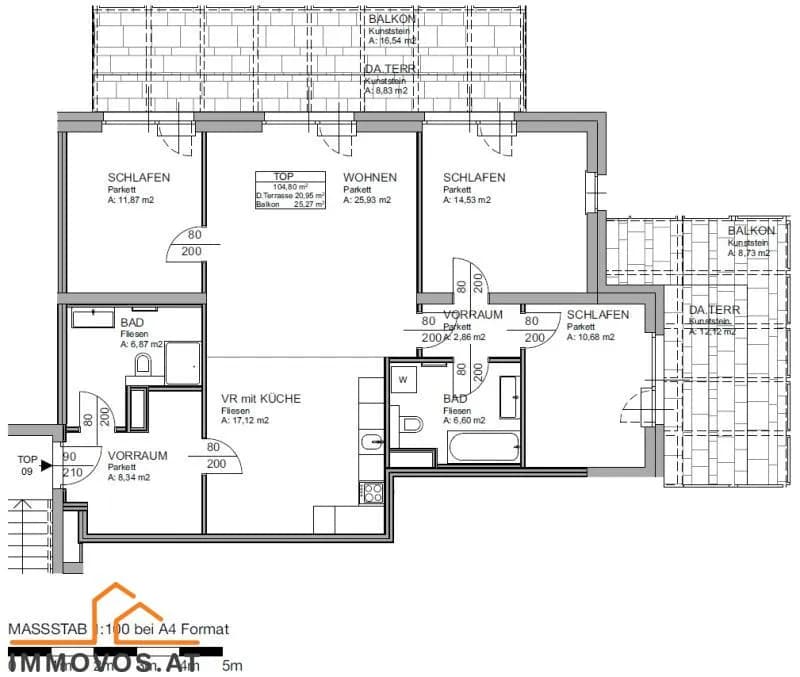 4-Zimmer-Wohnung mieten in Wien – 104,8 m², € 2.514 – Bild 11 von 20