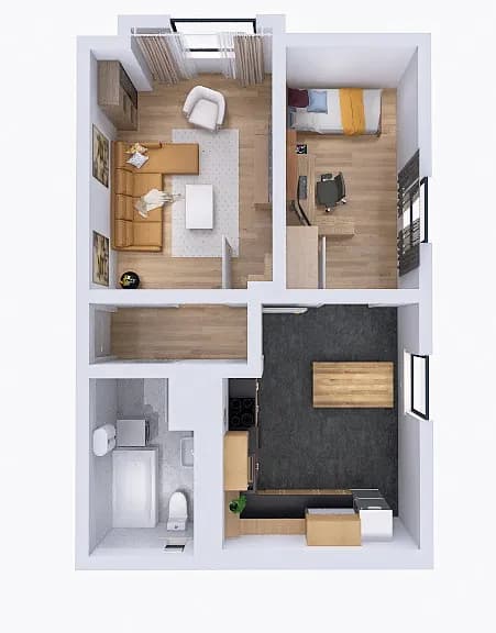 2-Zimmer-Wohnung mieten in Kirchdorf an der Krems – 48 m², € 510 – Bild 12 von 12