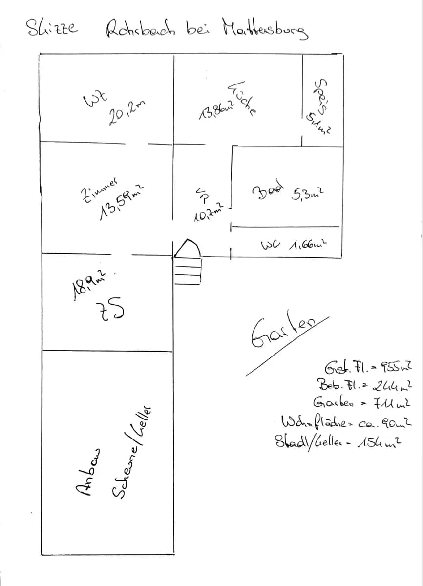 4-Zimmer-Haus kaufen in Mattersburg – 90 m², € 149.900 – Bild 17 von 17