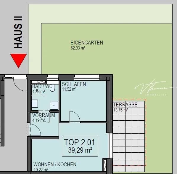 Wohnung mieten in Linz Land – 40 m², € 660 – Bild 8 von 9