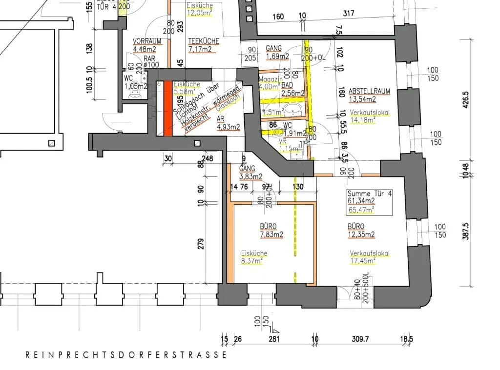 2-Zimmer-Gewerbeimmobilie mieten in Wien – 65 m², € 1.242 – Bild 13 von 13