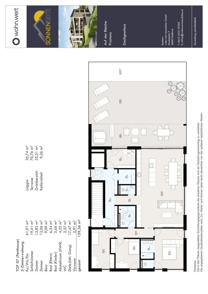 5-Zimmer-Wohnung kaufen in Feldkirch – 159,36 m², € 1.280.000 – Bild 7 von 7