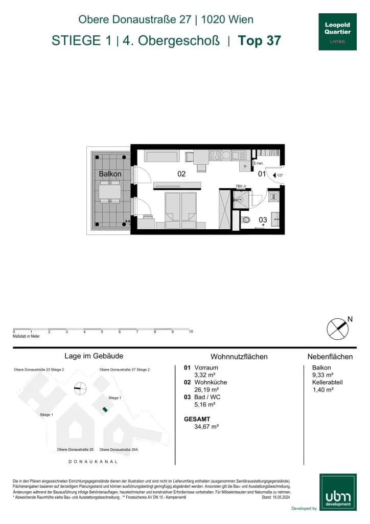 1-Zimmer-Wohnung kaufen in Wien – 34,67 m², € 392.000 – Bild 18 von 18