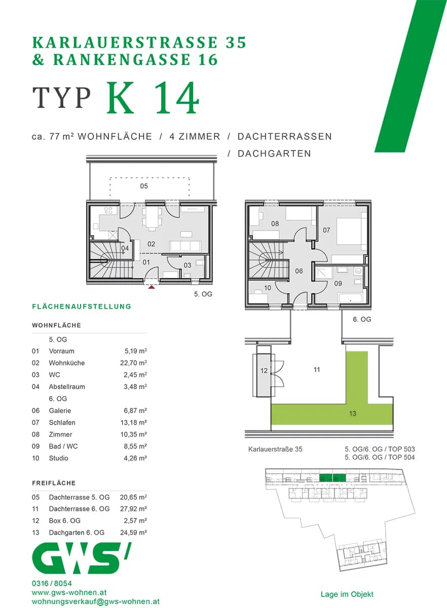 4-Zimmer-Wohnung mieten in Graz – 76,87 m², € 1.844 – Bild 13 von 13