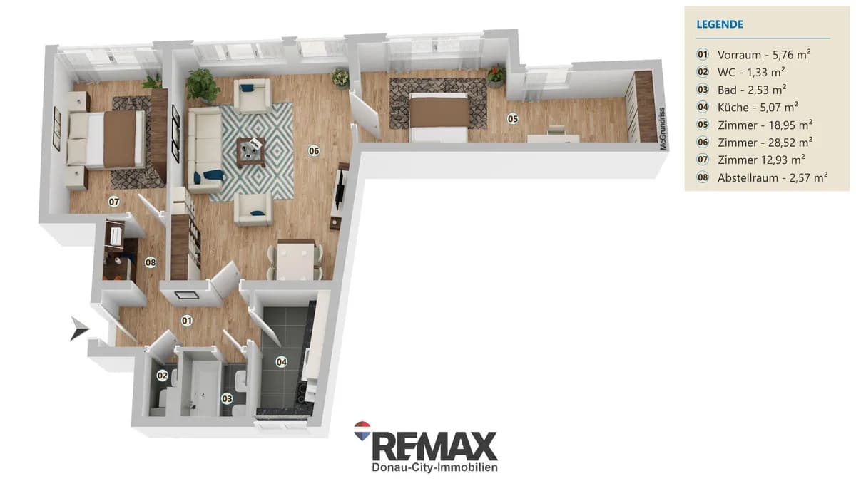 3-Zimmer-Wohnung kaufen in Wien – 78 m², € 447.300 – Bild 21 von 23