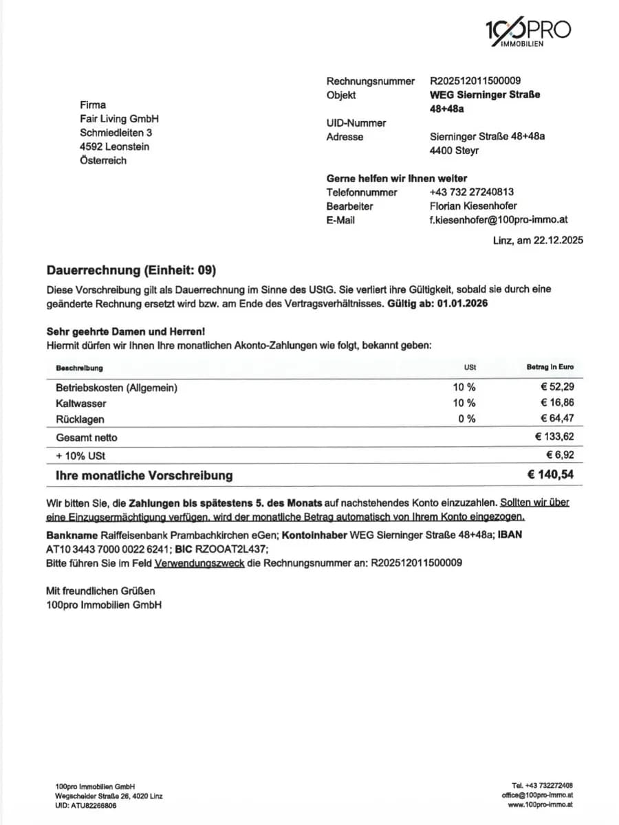 Wohnung kaufen in Steyr – 51 m², € 139.900 – Bild 2 von 13