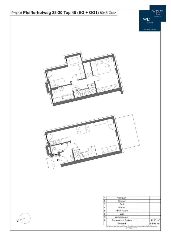 3-Zimmer-Wohnung mieten in Graz – 84 m², € 1.204 – Bild 12 von 12