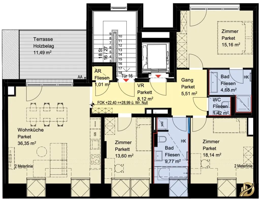 4-Zimmer-Wohnung kaufen in Wien – 113,76 m², € 1.050.000 – Bild 34 von 35