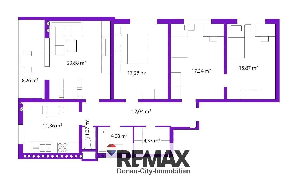 4-Zimmer-Wohnung kaufen in Krems an der Donau – 113 m², € 235.000 – Bild 11 von 11
