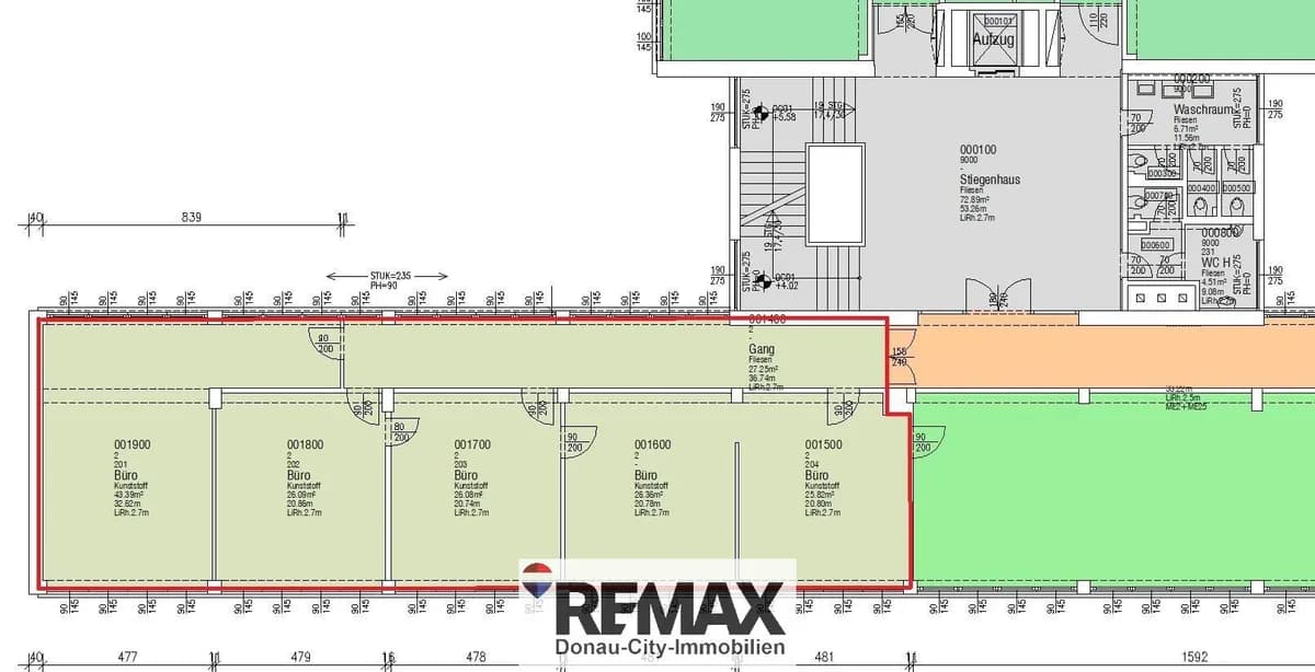 5-Zimmer-Gewerbeimmobilie mieten in Tulln – 175 m², € 2.404 – Bild 10 von 10