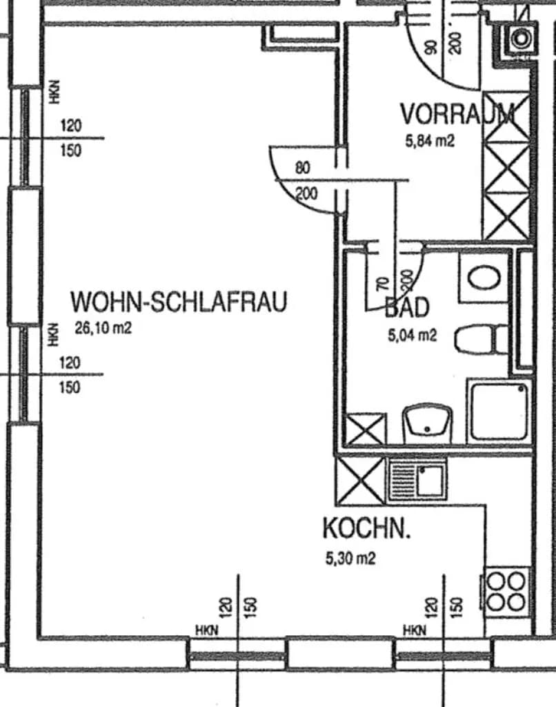 Wohnung mieten in Grieskirchen – 42,6 m², € 448 – Bild 3 von 3