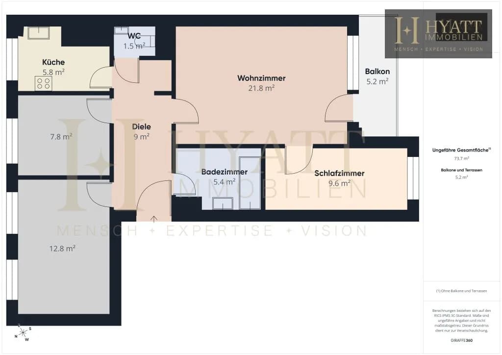 4-Zimmer-Wohnung kaufen in Wien – 73,25 m², € 462.000 – Bild 16 von 16