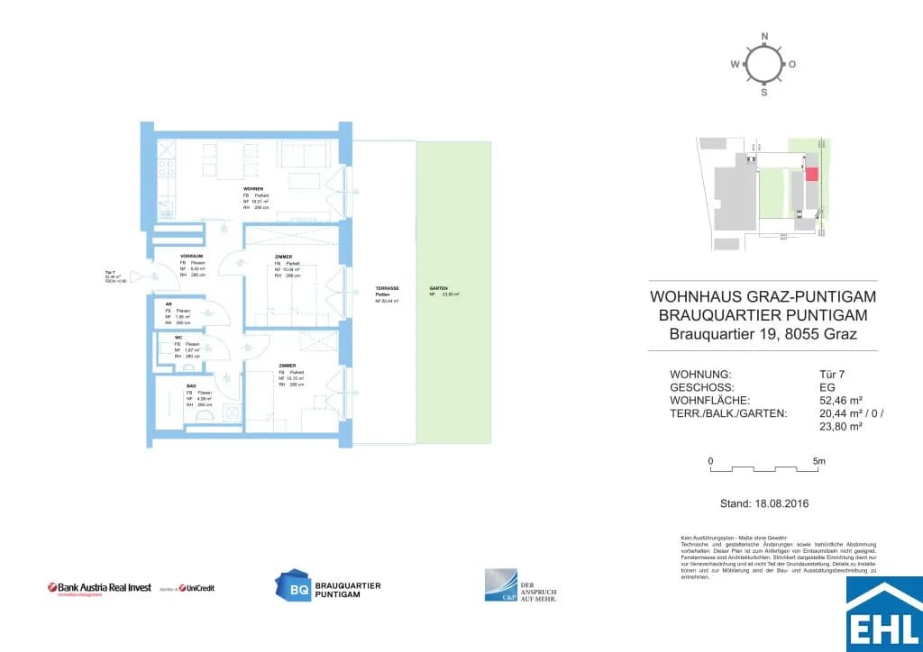 3-Zimmer-Wohnung mieten in Graz – 52,46 m², € 879 – Bild 8 von 8