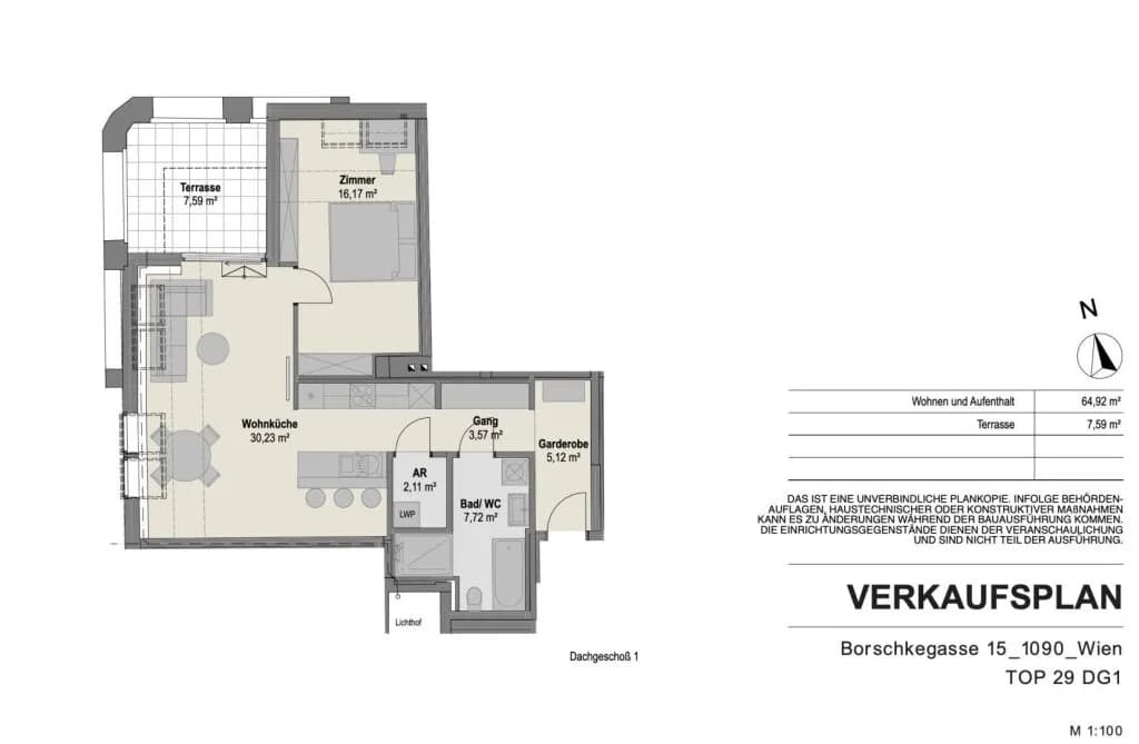 2-Zimmer-Wohnung kaufen in Wien – 63,35 m², € 599.000 – Bild 12 von 13