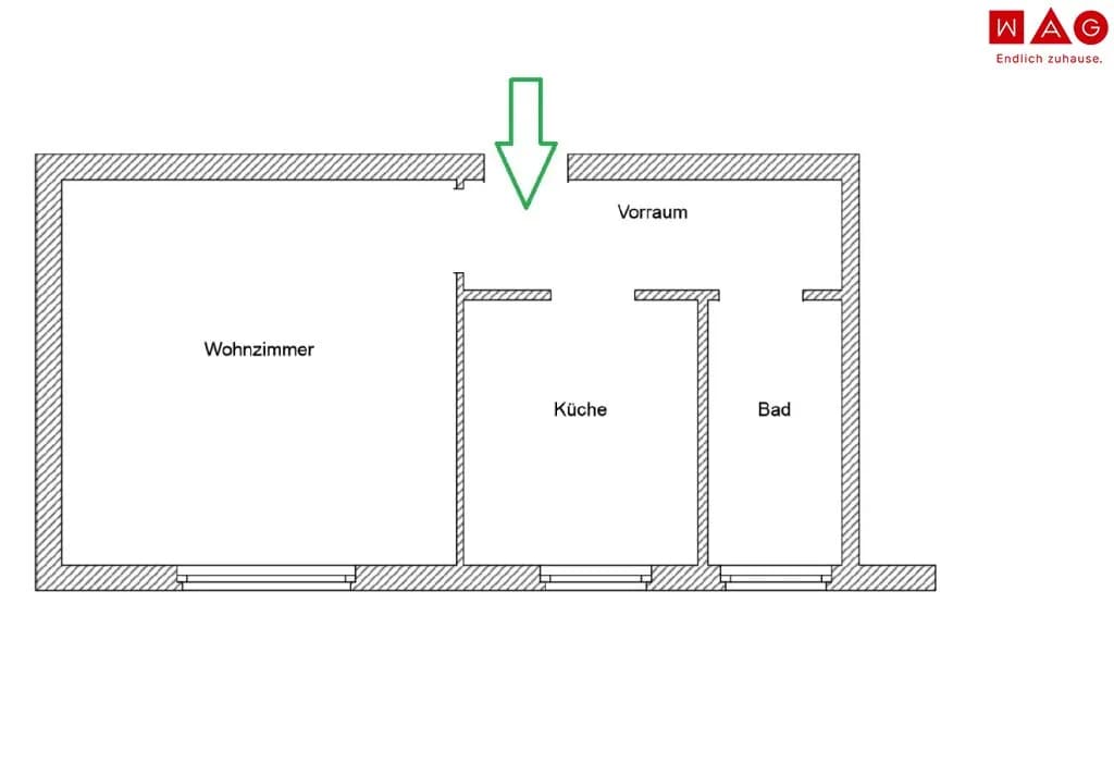 1-Zimmer-Wohnung mieten in Leoben – 40,72 m², € 343 – Bild 6 von 6