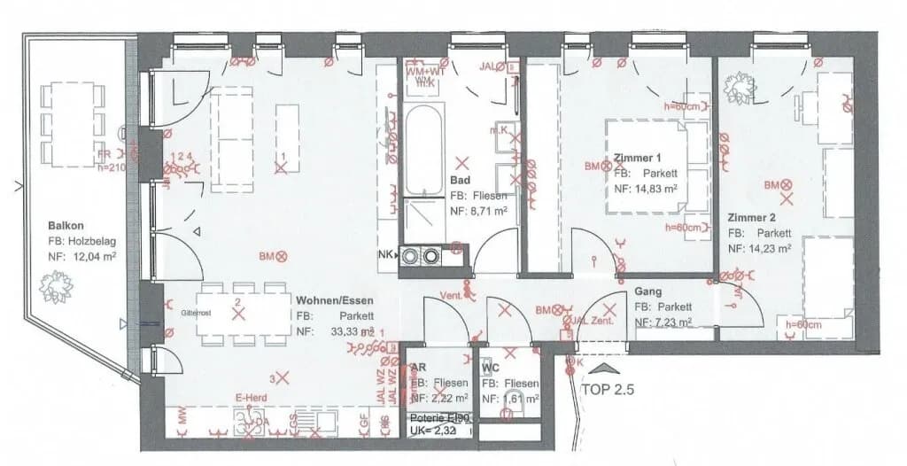 3-Zimmer-Wohnung mieten in Korneuburg – 82,16 m², € 1.390 – Bild 13 von 13