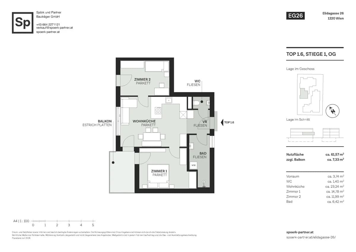 3-Zimmer-Wohnung kaufen in Wien – 61,57 m², € 491.000 – Bild 13 von 14