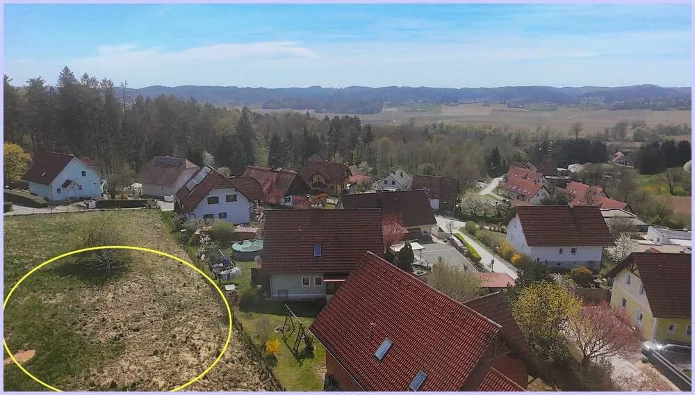 Grundstück kaufen in Südoststeiermark – 920 m², € 89.000 – Bild 1 von 14