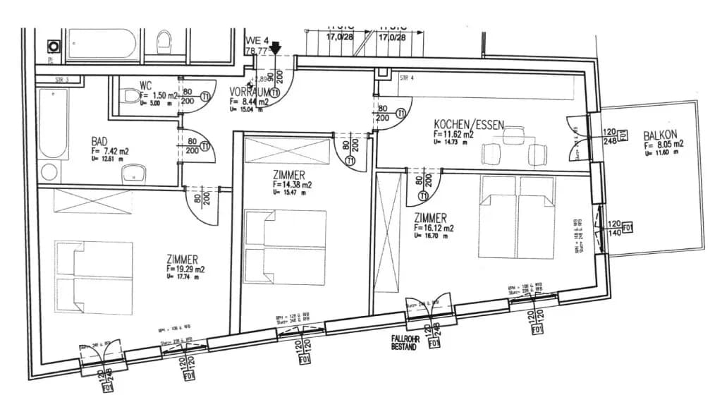 3-Zimmer-Wohnung mieten in Graz – 80 m², € 1.066 – Bild 19 von 19